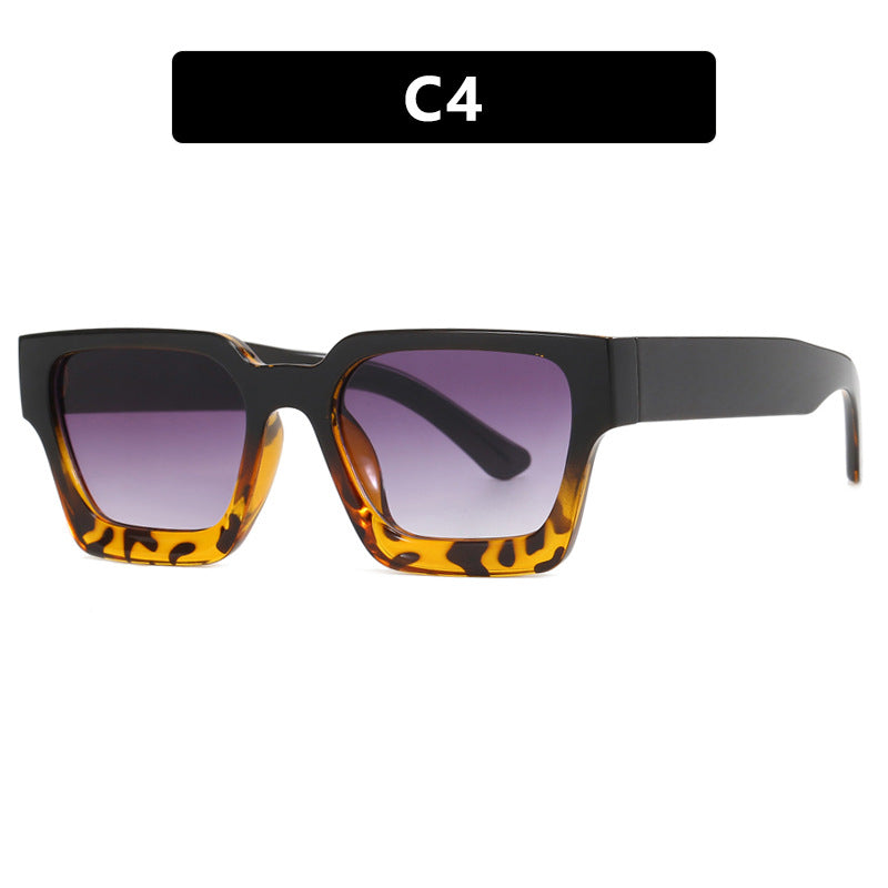 Lunettes de soleil carrées rétro pour femme