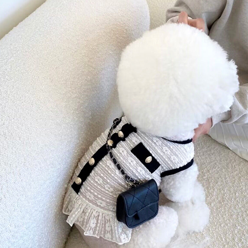 Classic Style Pet Skirt Small Dog Summer Clothes