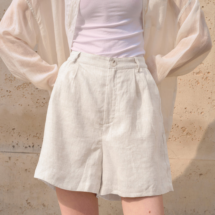 Old Money Style Casual Pants Loose-Fit Womens Linen Trousers