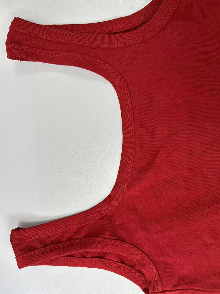 Fashion Personality Retro Red Slip Vest For Women