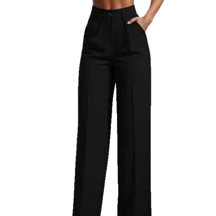 Pantalones de Vestir Casuales Minimalistas para Mujer - Pantalones Largos