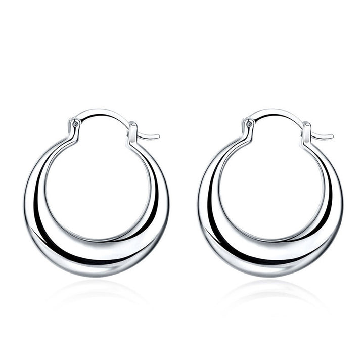 Pendientes de plata personalizados con forma de media luna