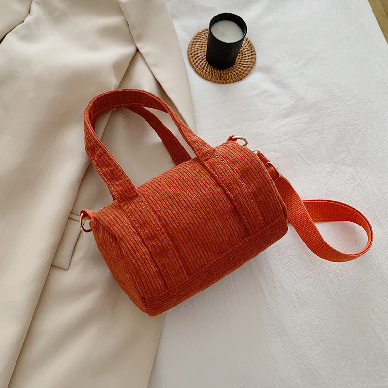 Fashion Leisure Corduroy Handbag
