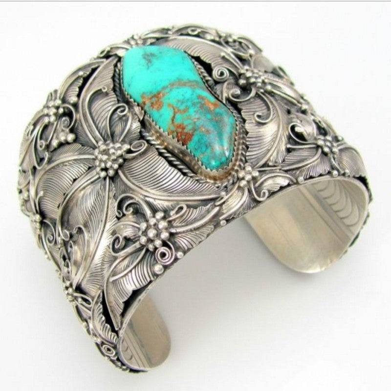Pulsera Pulsera mariposa de plata y turquesa azul