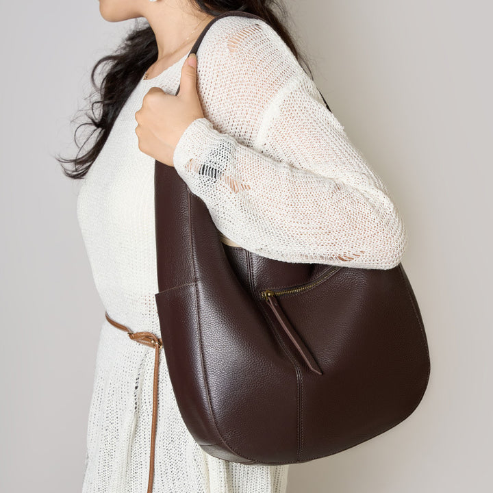 High Quality Top Layer Cowhide Tote Advanced Simplicity