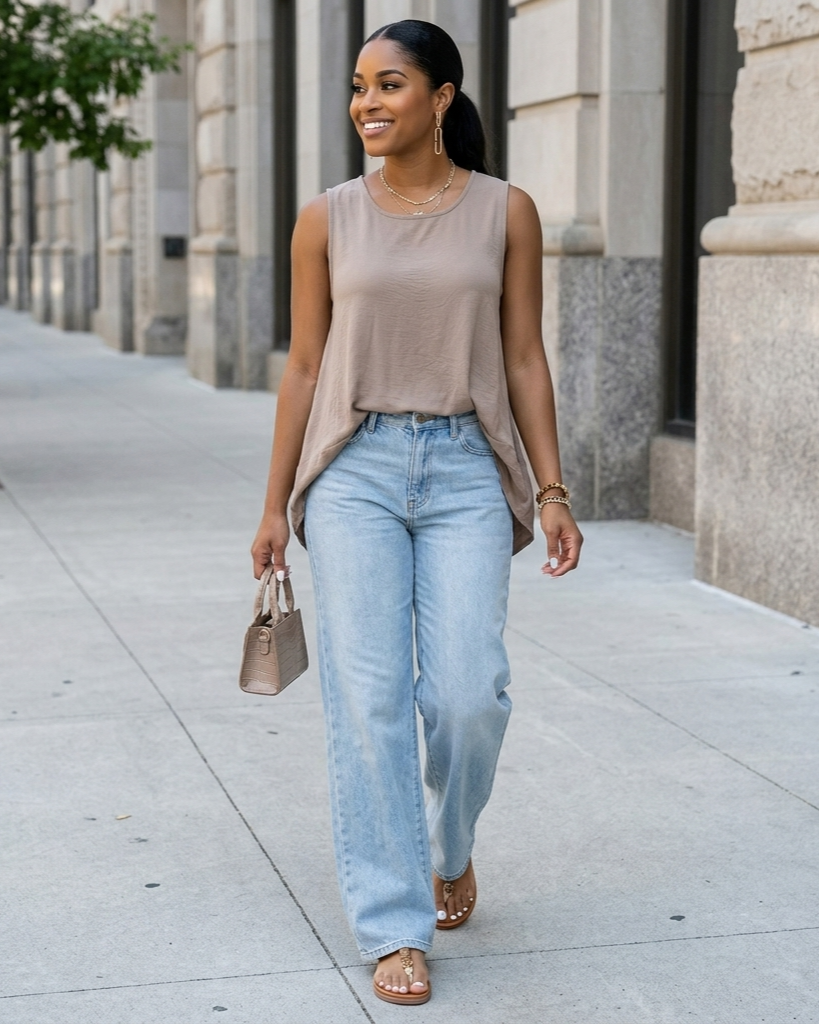 Casual Loose-fitting Resort Top For Women