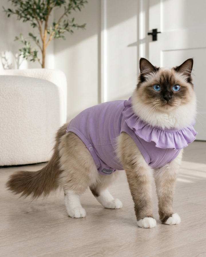 Cute Breathable Summer Thin Female Cat Gown
