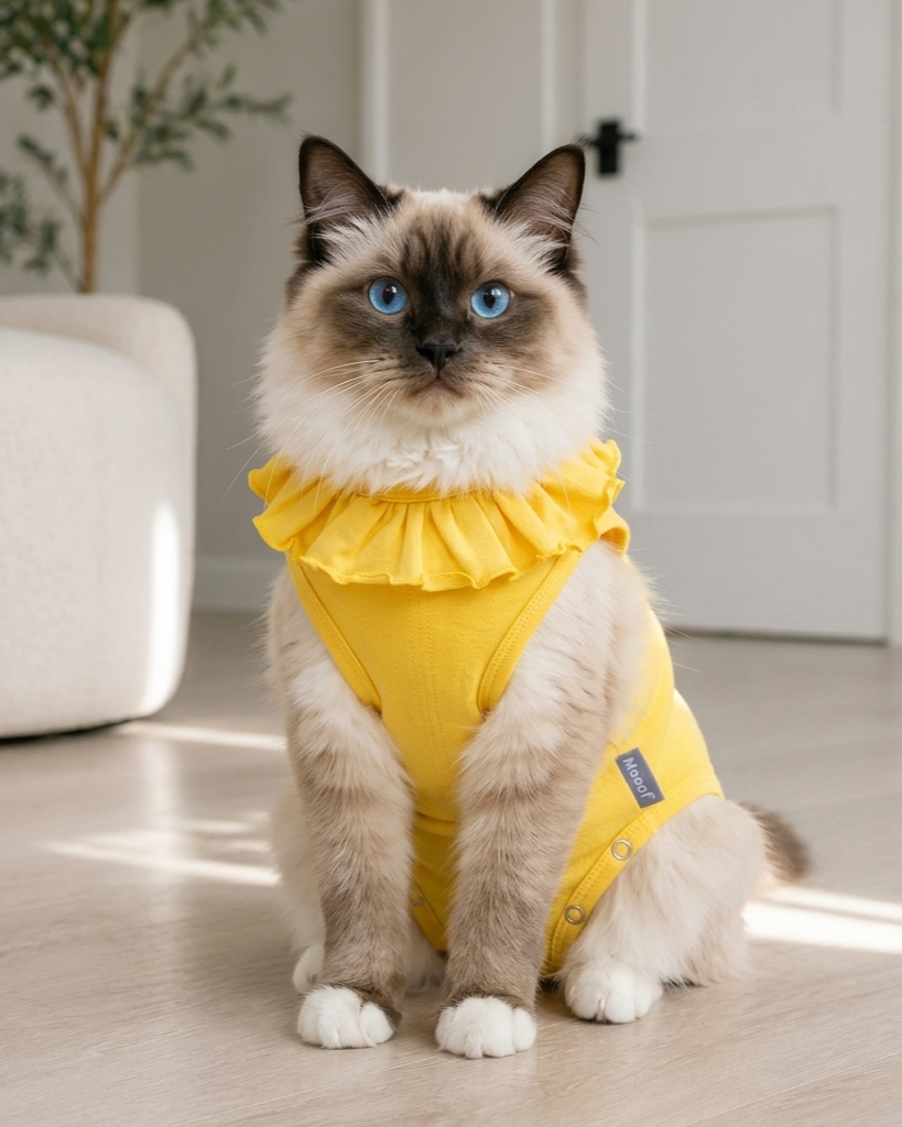 Cute Breathable Summer Thin Female Cat Gown