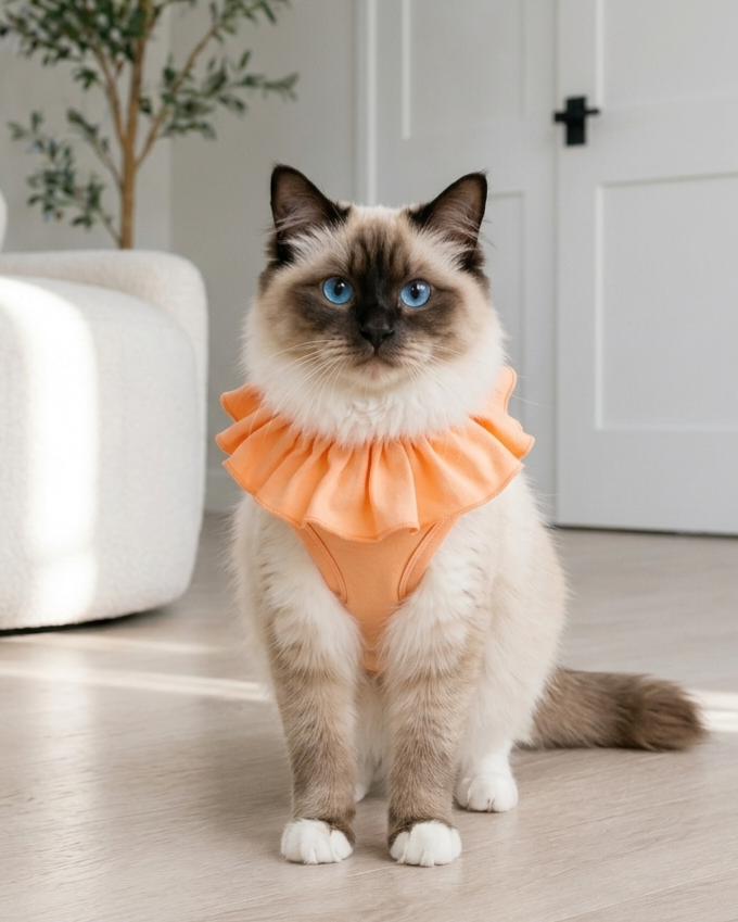 Cute Breathable Summer Thin Female Cat Gown