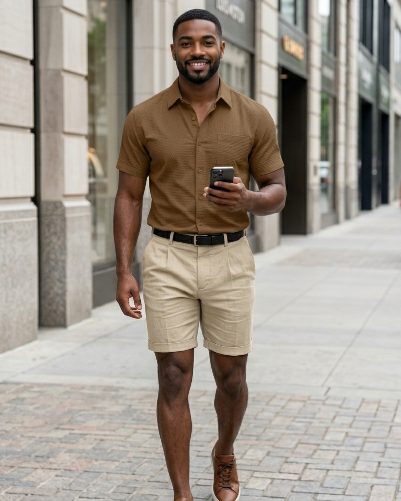 Business-casual Plus-size Mens Shirts