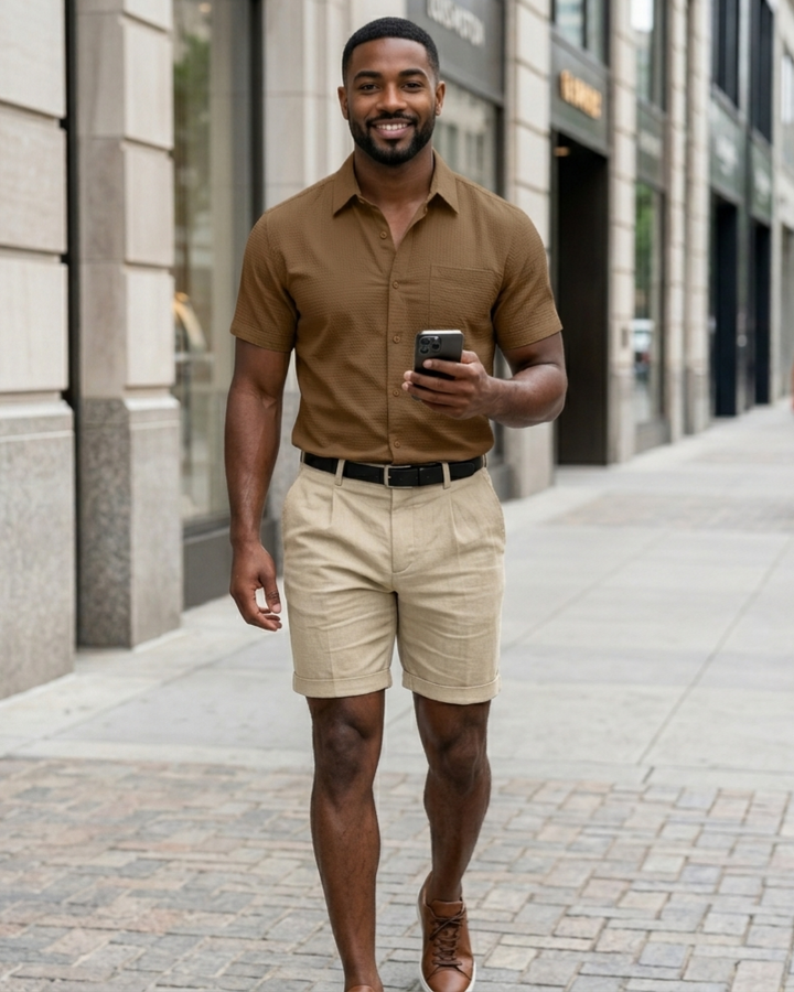 Business-casual Plus-size Mens Shirts