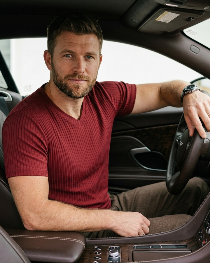 Solid Color Small V Neck European And American Men&