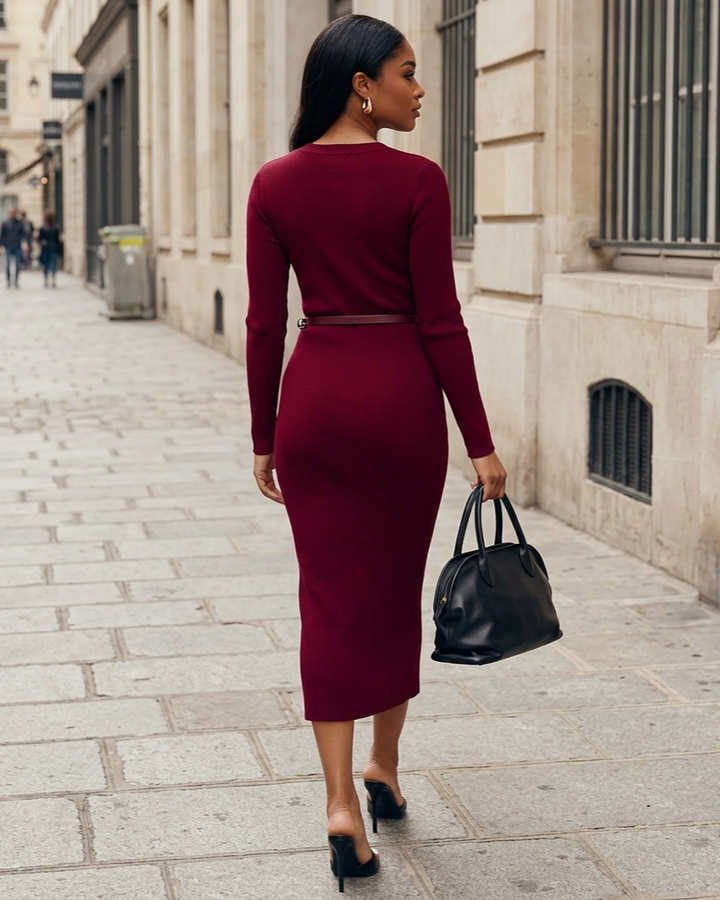 Fashionable Minimalist And Slim Fit Womens Dress