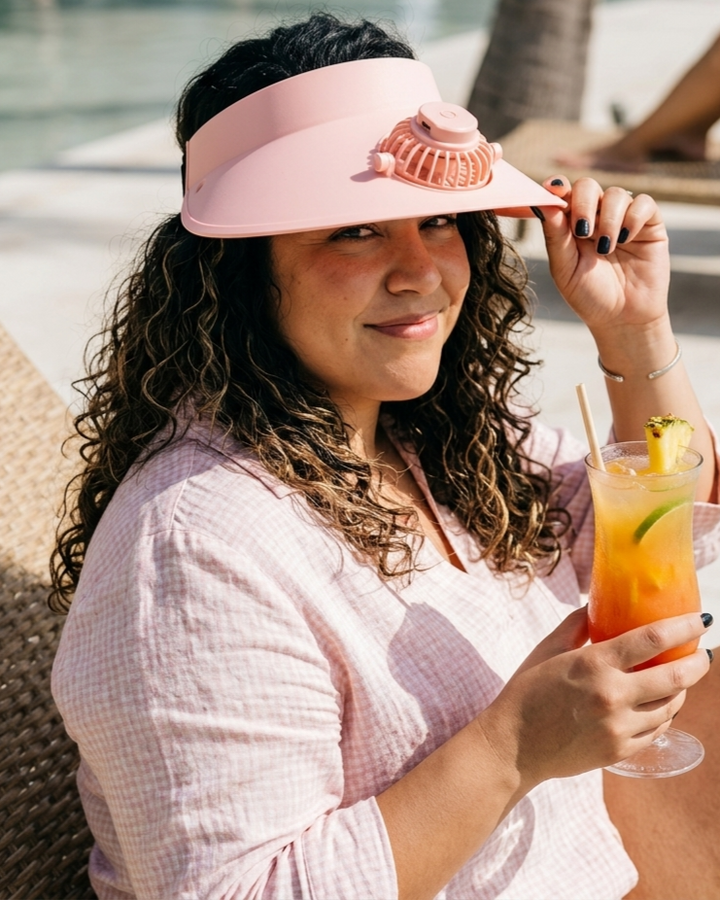 USB Rechargeable Sun Protection Adjustable Hat Fan