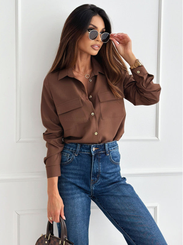 Button Fashion Casual Shirt For Women
