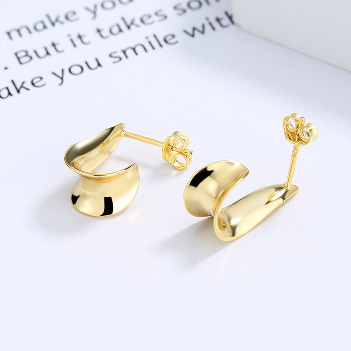 Twisted Earrings Women S925 Sterling Silver Earrings