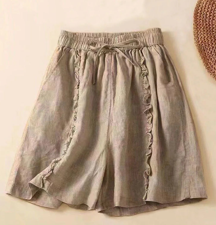 Summer Casual Wide-leg Plus-size Shorts For Women