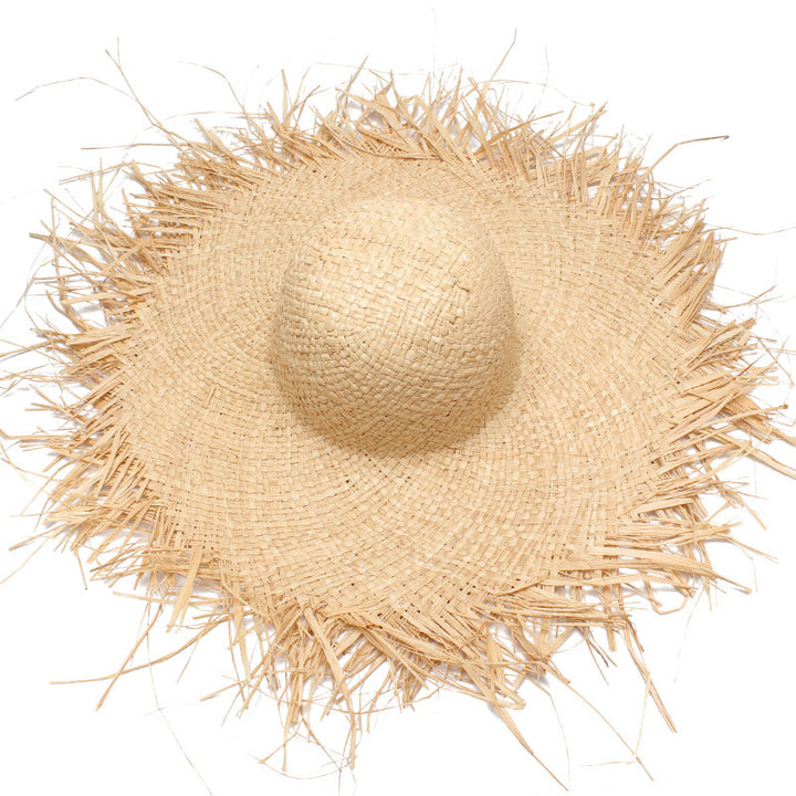 Sombrero de playa, sombrero para el sol, sombrero de paja de ala ancha