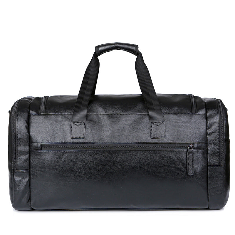 Bolsa de Viaje de Cuero Sintético de Gran Capacidad para Hombre