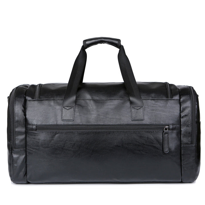 Bolsa de Viaje de Cuero Sintético de Gran Capacidad para Hombre