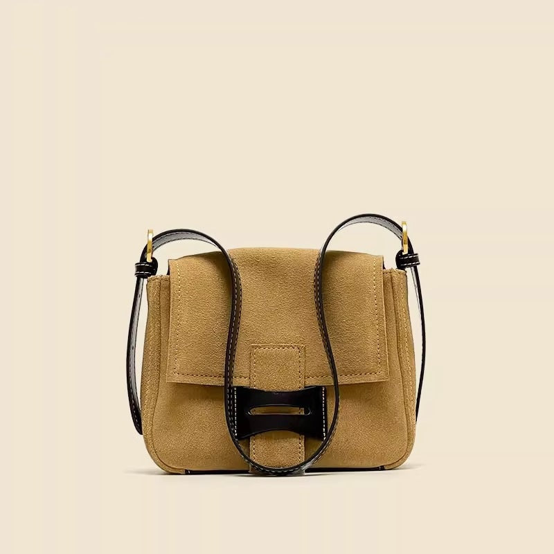 Bolso Bandolera de Cuero Genuino Polaco Mate