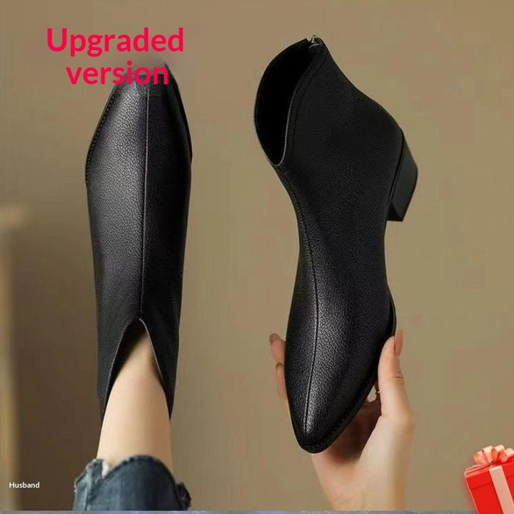 Botines franceses marrones para mujer primavera y verano