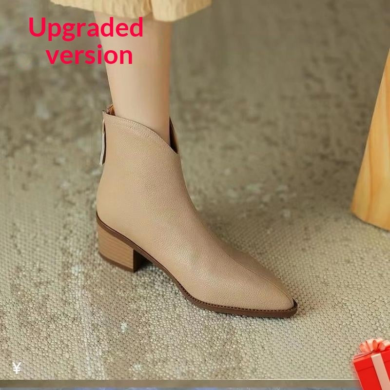 Botines franceses marrones para mujer primavera y verano