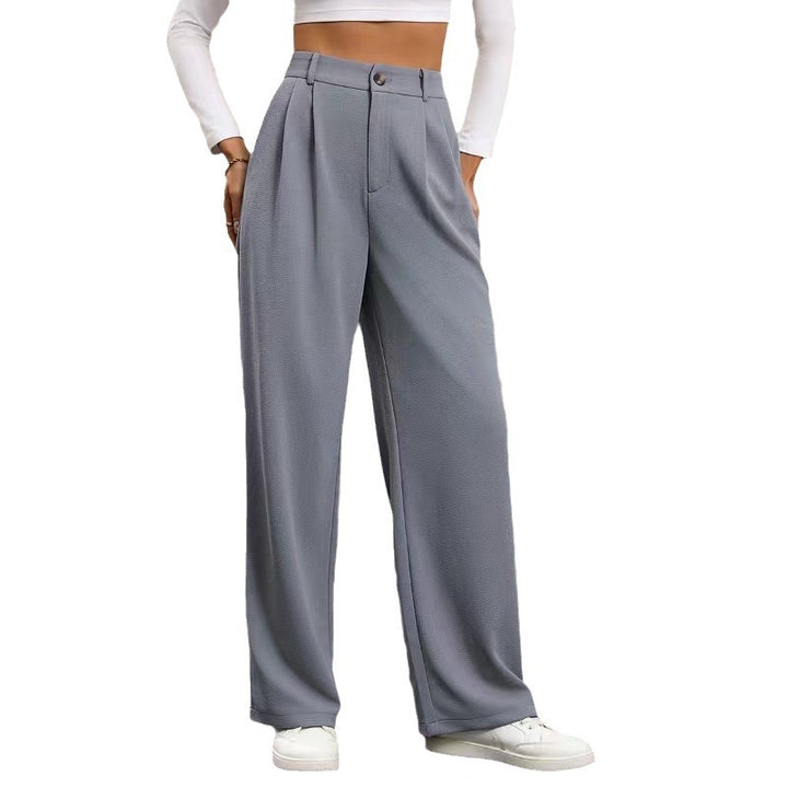 High Waist Casual Suit Pants For Women