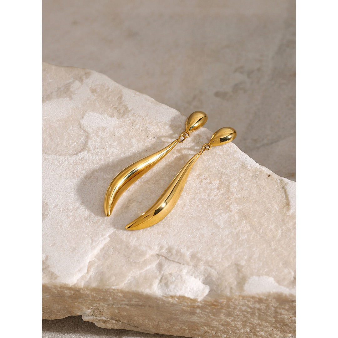 Pendientes Colgantes Aspen Gold Sencillos y Versátiles