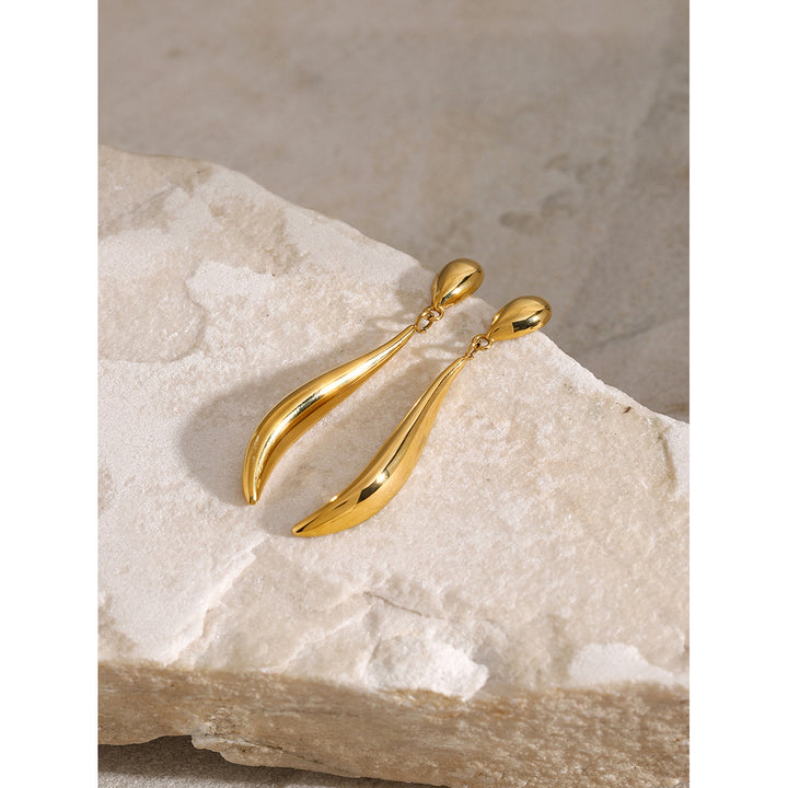Pendientes Colgantes Aspen Gold Sencillos y Versátiles