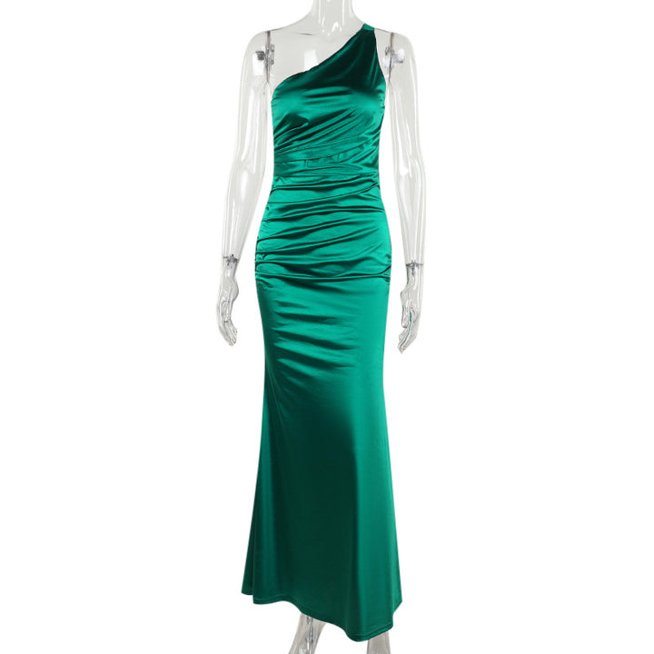 Vestido Elástico Entallado Para Mujer Vestido