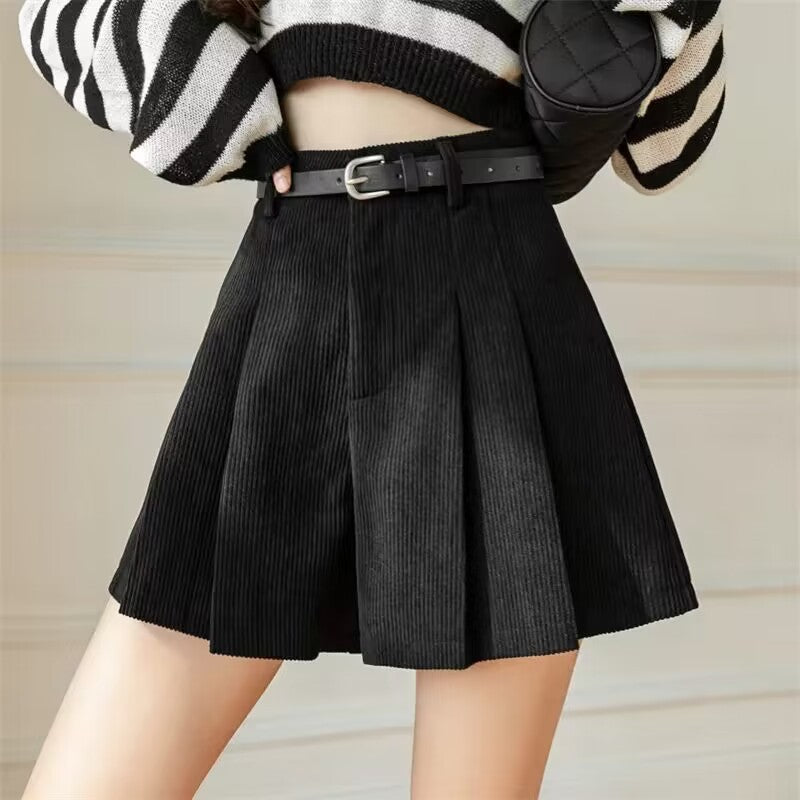 Pleated Casual Wide-leg Chic Shorts For Women