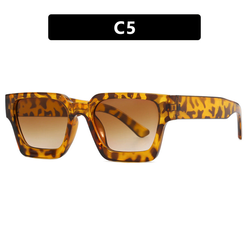 Lunettes de soleil carrées rétro pour femme