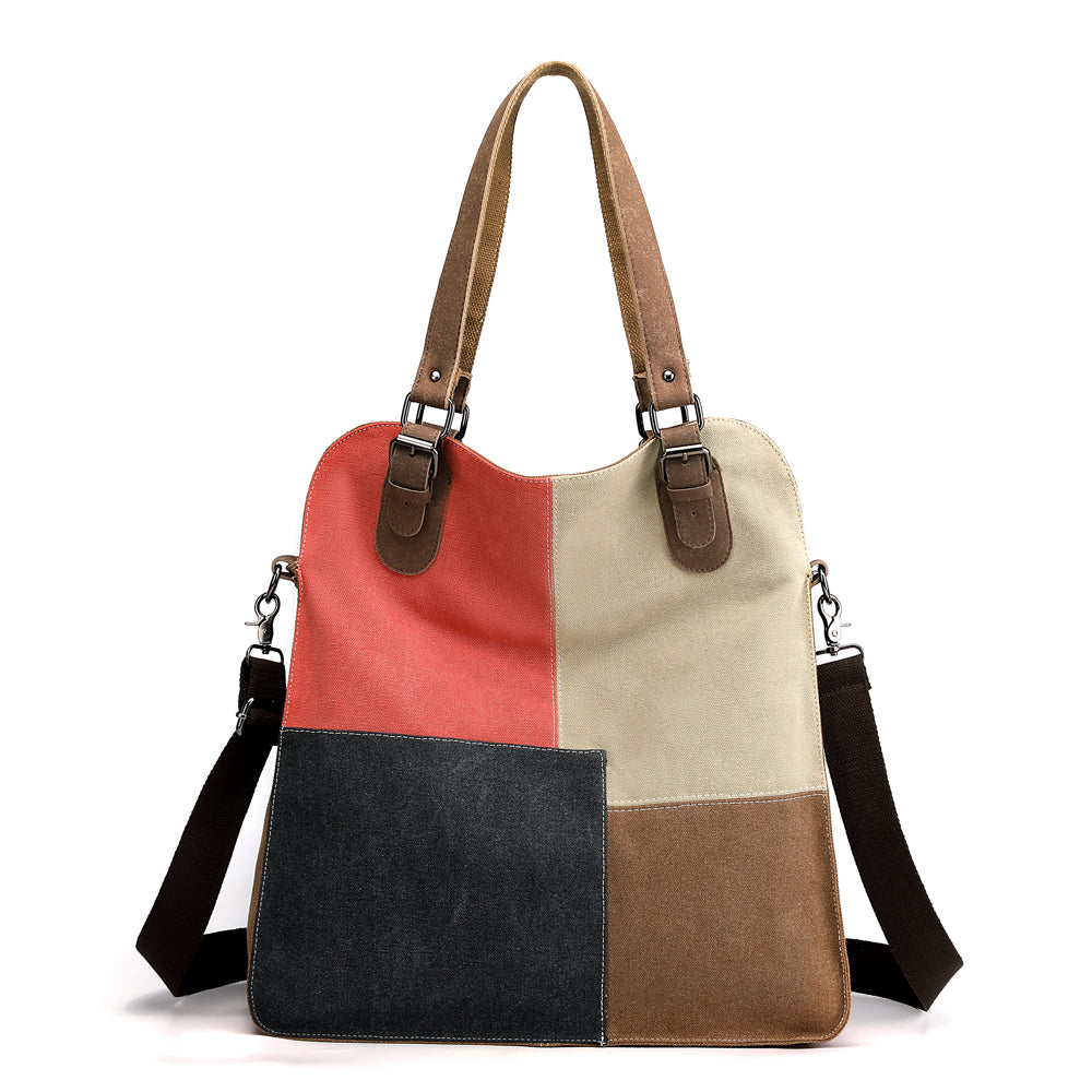 Bolsa de Lona de Algodón Nueva - Bolsa de Lona de Algodón con Diseño de Diamante de Marzo Bandolera de Moda y Alta Calidad
