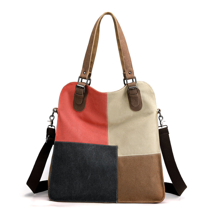 Bolsa de Lona de Algodón Nueva - Bolsa de Lona de Algodón con Diseño de Diamante de Marzo Bandolera de Moda y Alta Calidad