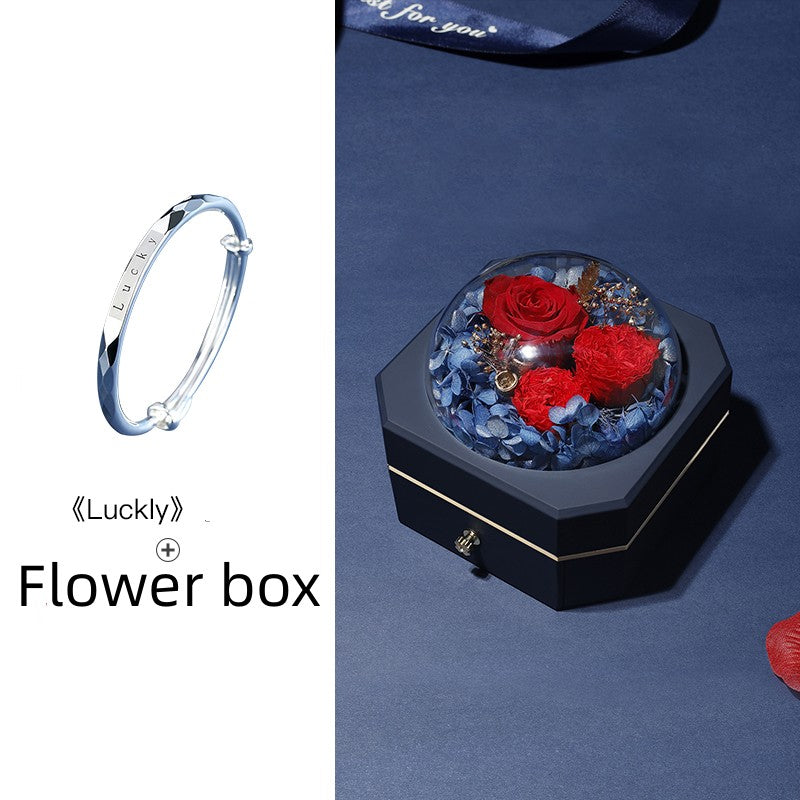 Pulsera de plata de ley para mujer, pulsera de plata 999 pura, pulsera de la suerte
