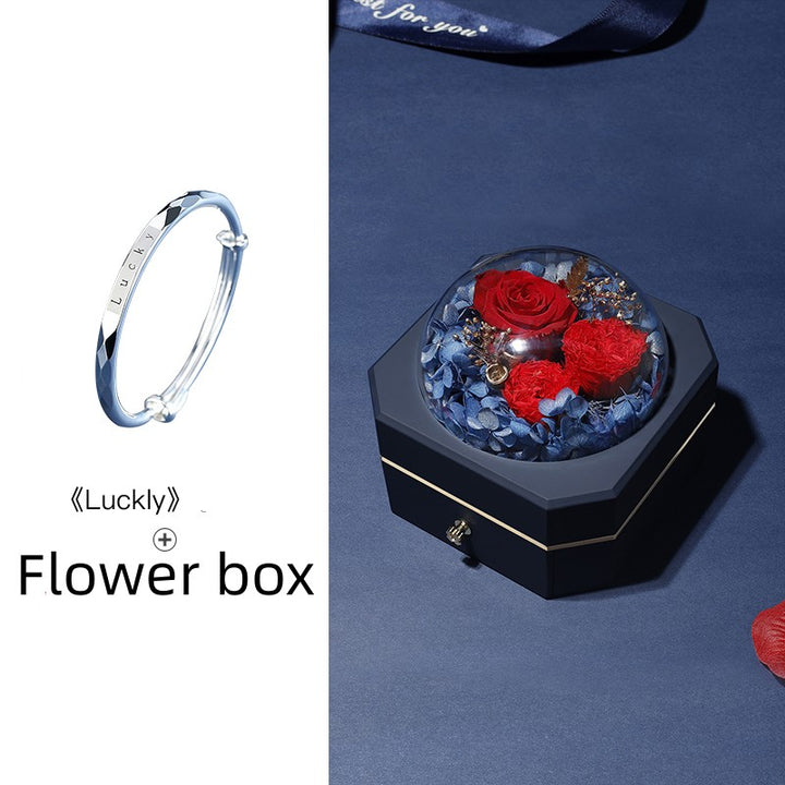 Pulsera de plata de ley para mujer, pulsera de plata 999 pura, pulsera de la suerte
