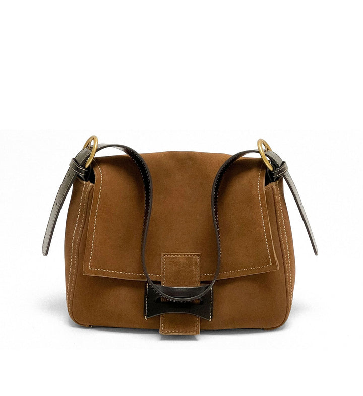 Bolso Bandolera de Cuero Genuino Polaco Mate