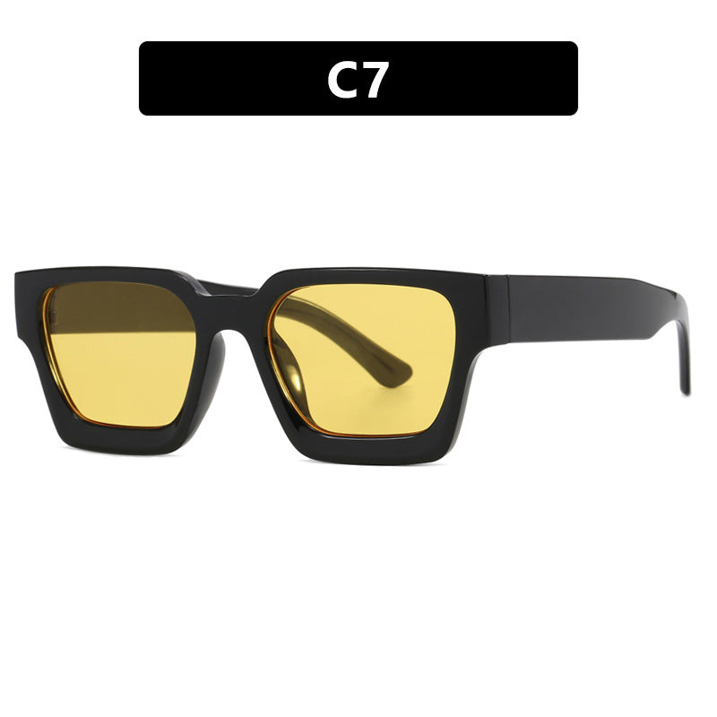 Lunettes de soleil carrées rétro pour femme