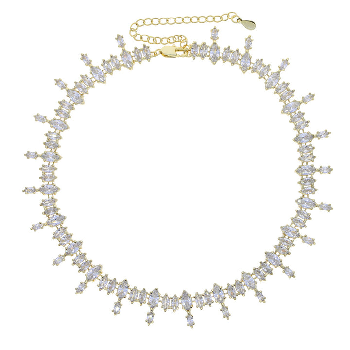 Necklace Horse Eye Zircon Tennis Chain Ladies