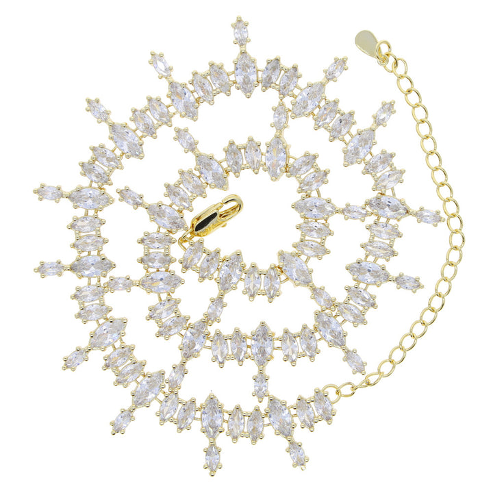 Necklace Horse Eye Zircon Tennis Chain Ladies