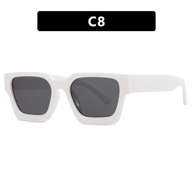 Lunettes de soleil carrées rétro pour femme