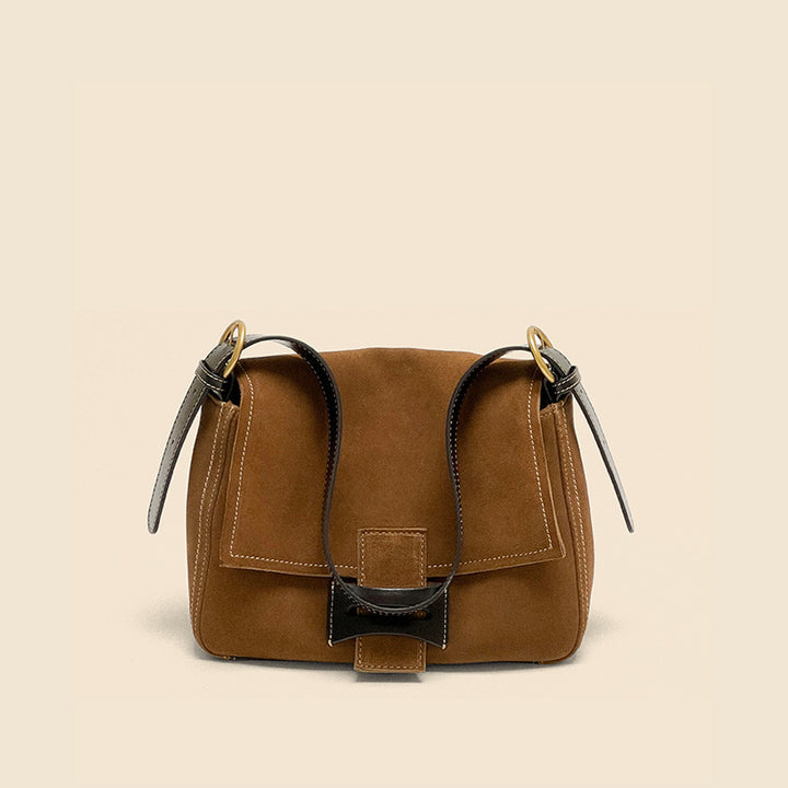 Bolso Bandolera de Cuero Genuino Polaco Mate