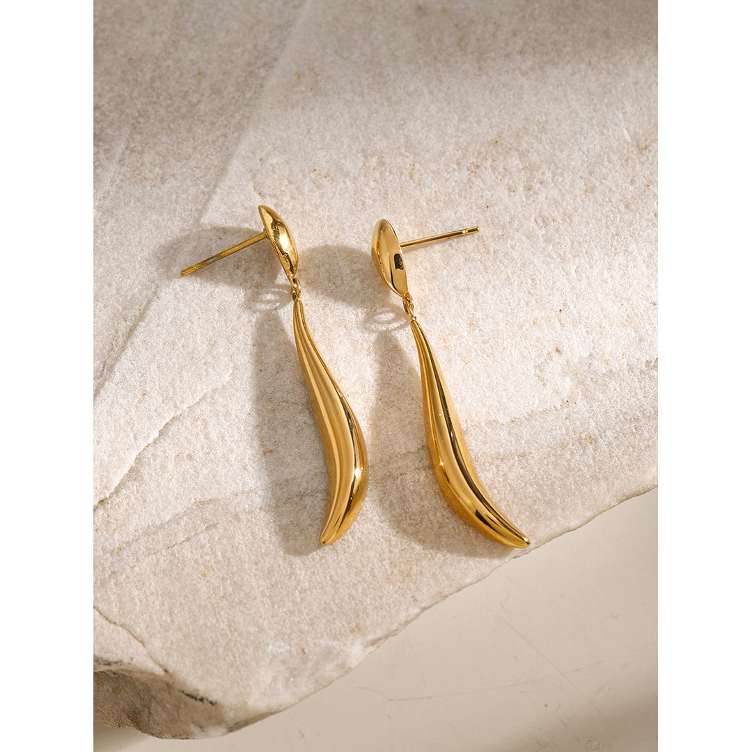 Pendientes Colgantes Aspen Gold Sencillos y Versátiles