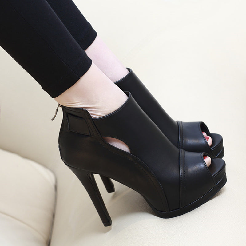 Tacones de boca de pez