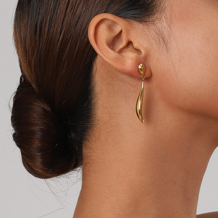 Pendientes Colgantes Aspen Gold Sencillos y Versátiles