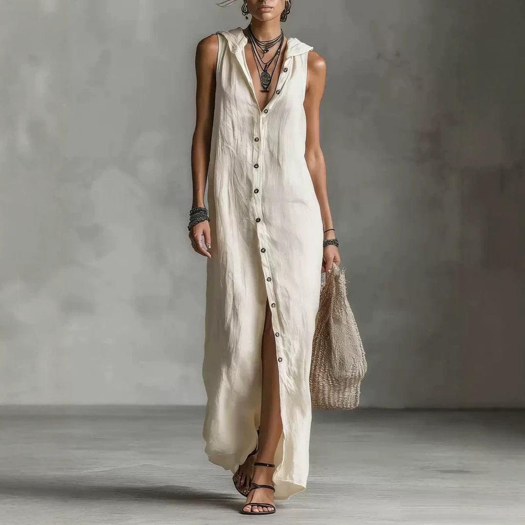 Sleeveless Long Dress Women&
