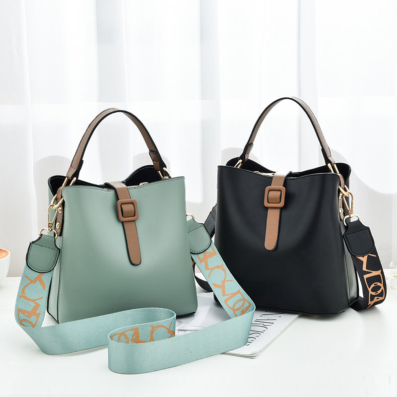 Trendy Fashion Shoulder Bag - Crossbody Foreign Trade Bucket Custom Logo Women&