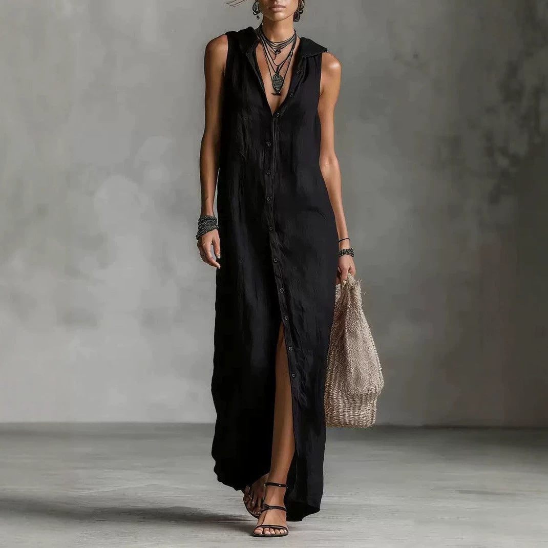 Sleeveless Long Dress Women&