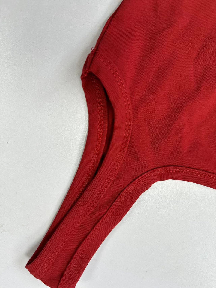 Fashion Personality Retro Red Slip Vest For Women